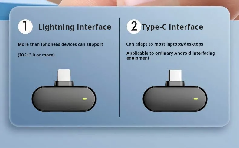 Wireless Lavalier Microphone bluetooth interface