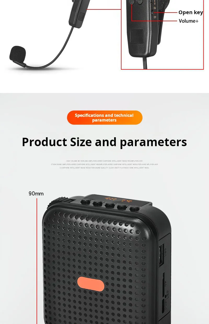 voice amplifier headset