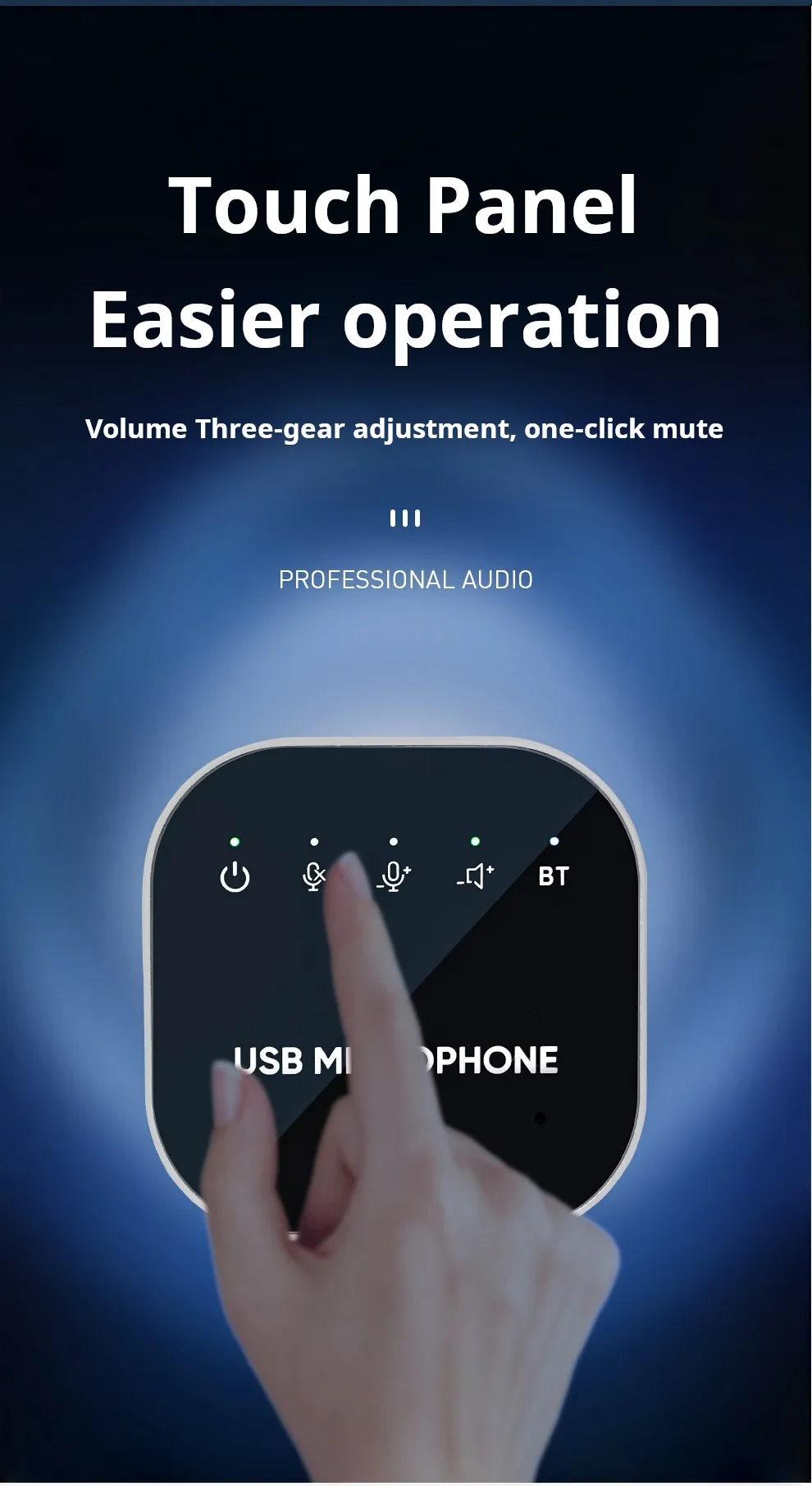 conference speaker with mic