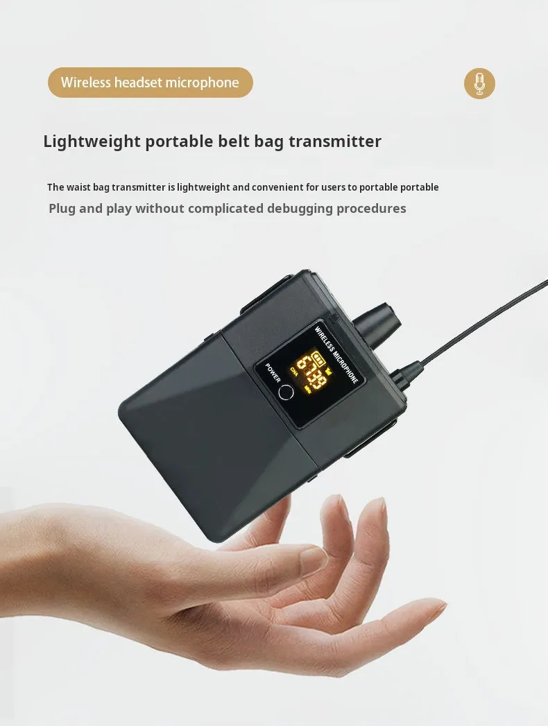 Tour guide microphone transmitter